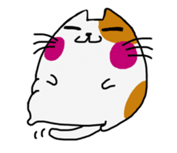 Marshmallow cat maro sticker #4292199