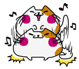 Marshmallow cat maro sticker #4292203