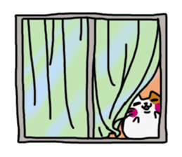 Marshmallow cat maro sticker #4292204