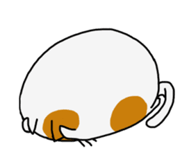 Marshmallow cat maro sticker #4292205