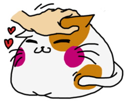 Marshmallow cat maro sticker #4292211