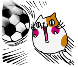 Marshmallow cat maro sticker #4292217