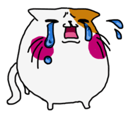 Marshmallow cat maro sticker #4292220