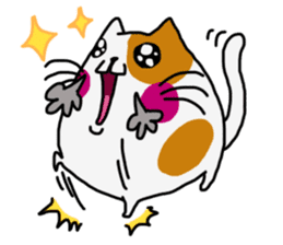 Marshmallow cat maro sticker #4292221