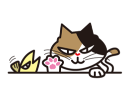 Cat & Fish sticker #4292346