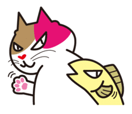 Cat & Fish sticker #4292348