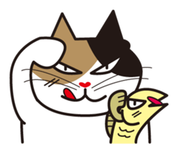 Cat & Fish sticker #4292350
