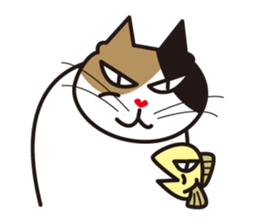 Cat & Fish sticker #4292352