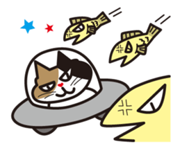 Cat & Fish sticker #4292353