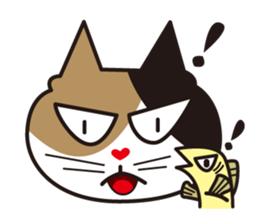 Cat & Fish sticker #4292354