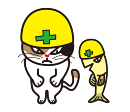 Cat & Fish sticker #4292356