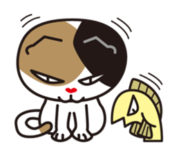 Cat & Fish sticker #4292357