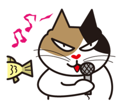 Cat & Fish sticker #4292371