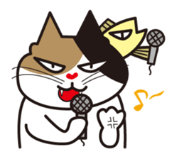 Cat & Fish sticker #4292372