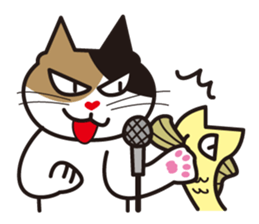 Cat & Fish sticker #4292373