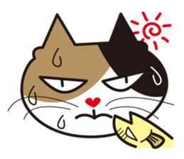 Cat & Fish sticker #4292381