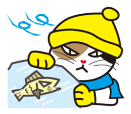 Cat & Fish sticker #4292382
