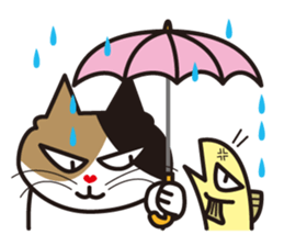 Cat & Fish sticker #4292383