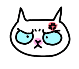 White cat NEKOTA sticker #4292671