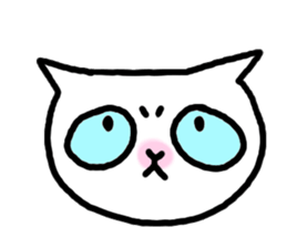 White cat NEKOTA sticker #4292672