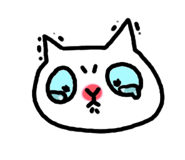 White cat NEKOTA sticker #4292673