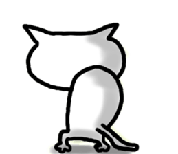 White cat NEKOTA sticker #4292692
