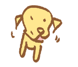 waiting dog sticker #4292839