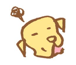 waiting dog sticker #4292849