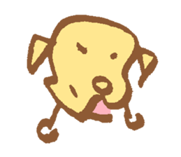 waiting dog sticker #4292851