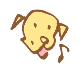 waiting dog sticker #4292859