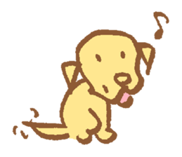 waiting dog sticker #4292861