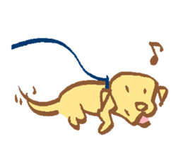 waiting dog sticker #4292862