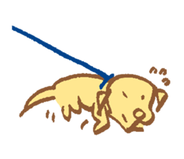 waiting dog sticker #4292863