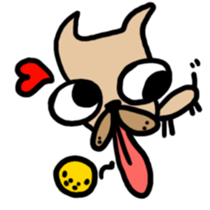 Neighbor's Chihuahua sticker #4292996