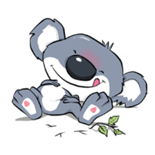 Koalas face extinction His name is Kolly sticker #4293430