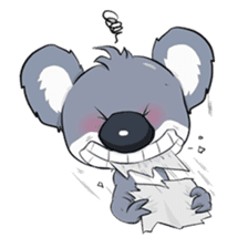 Koalas face extinction His name is Kolly sticker #4293456
