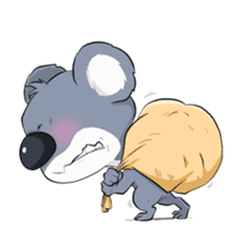Koalas face extinction His name is Kolly sticker #4293459