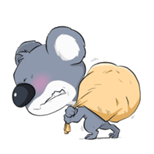 Koalas face extinction His name is Kolly sticker #4293459