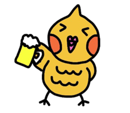 mikan is cockatiel (golf version) sticker #4293777