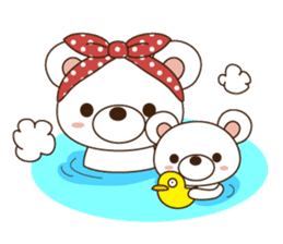 Child rearing bear sticker #4293892