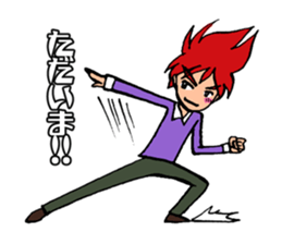 hot blooded man! sticker #4294227