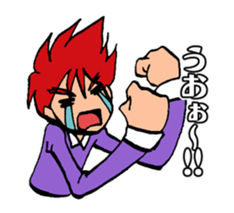 hot blooded man! sticker #4294231