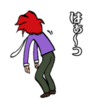 hot blooded man! sticker #4294234