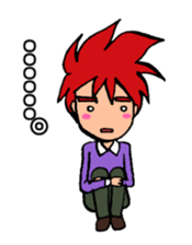 hot blooded man! sticker #4294250