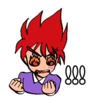 hot blooded man! sticker #4294252