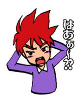 hot blooded man! sticker #4294262