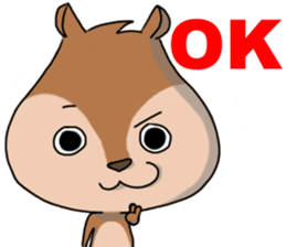 Big head Chipmunk sticker #4294387