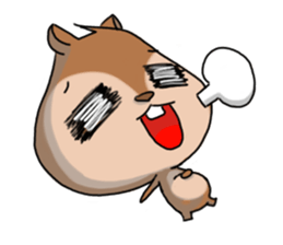 Big head Chipmunk sticker #4294400