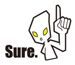 Message from an alien -English- sticker #4294958