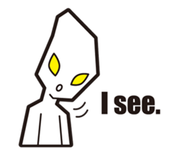 Message from an alien -English- sticker #4294969